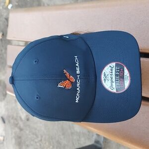 Imperial Monarch Beach Embroidered Strapback Hat Cap OSFA